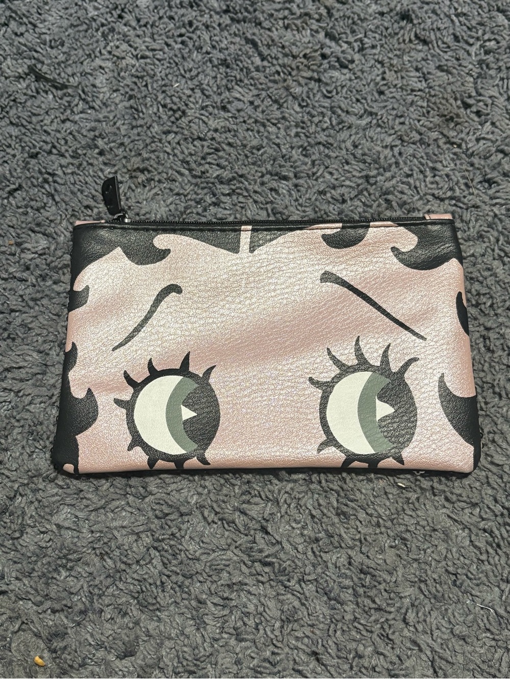 NWOT Betty Boop face pouch with black sequined back